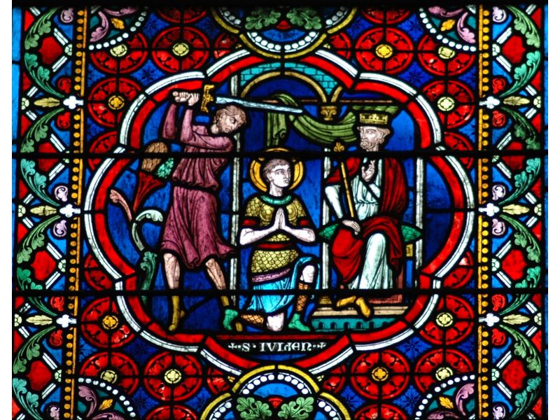 Martyre de saint Julien - Vitrail de L. Bégule, 1898)